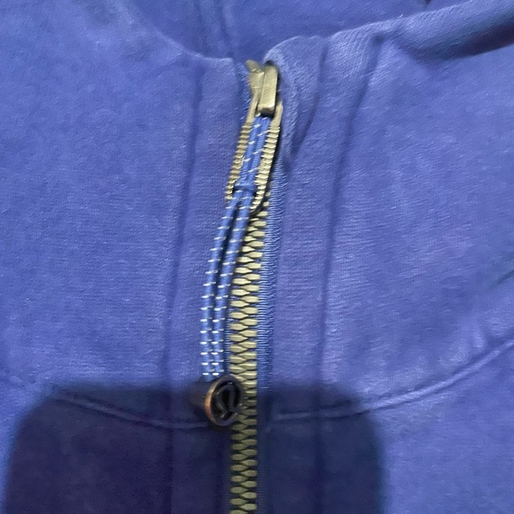 Lulu Lemon Blue Oversized Scuba Zip Hoodie - Picture 5 of 7